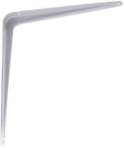 JetWorld Corner Shelf Made of Metal in White Colour 250x300mm