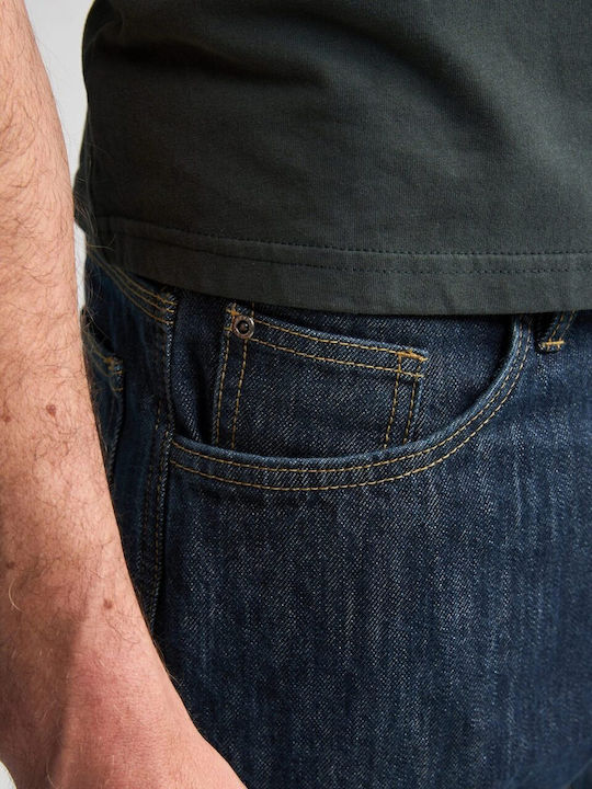 Men's Jeans Pants Tapered Navy Blue