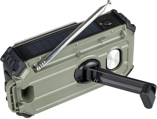 Vayox 1402973 Radio Portabil Solar cu Bluetooth și USB Verde