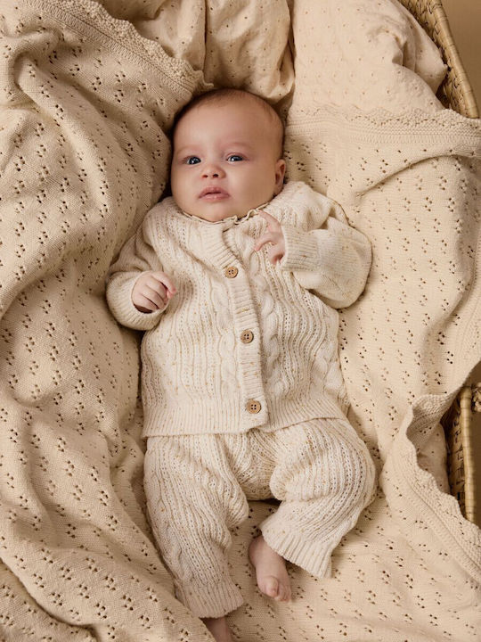 Kids Cardigan Beige