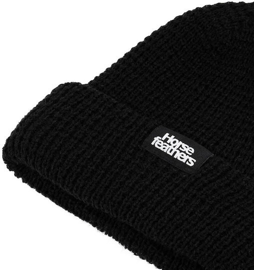 Beanie Ανδρικός Σκούφος Πλεκτός σε Μαύρο χρώμα