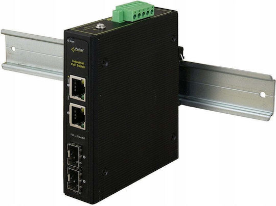 Pulsar ISFG42 Switch PoE Negestionat L2 cu 4 Porturi Gigabit Ethernet (1Gbps) și 2 Porturi SFP