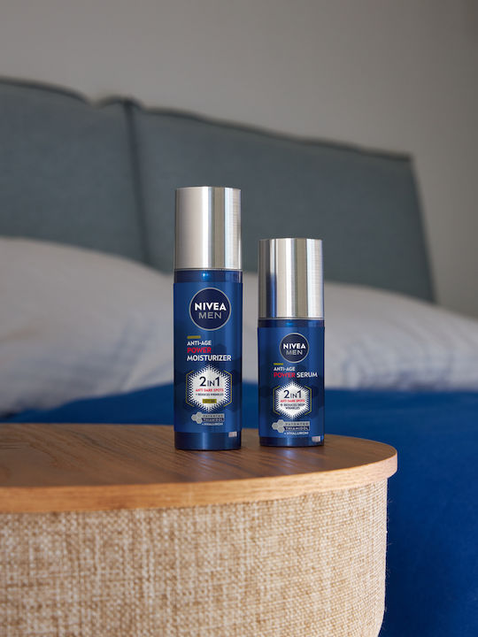 098098 Nivea Men Duopack Power Anti-age Cream Spf30 + Serum