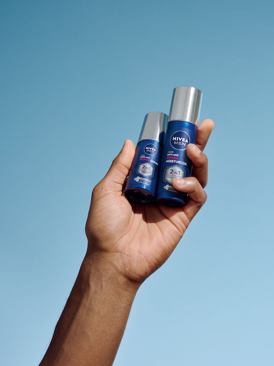 098098 Nivea Men Duopack Power Anti-age Cream Spf30 + Serum