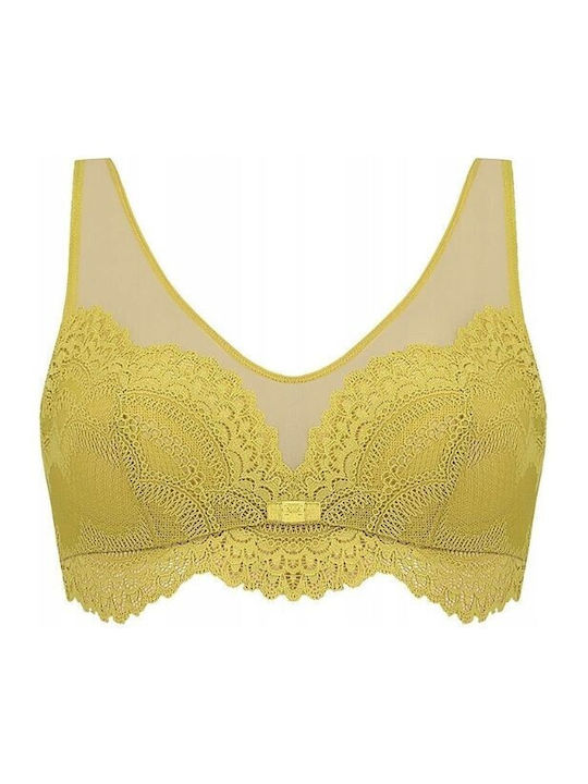 Beauty Full Darling Olive Green - Neon Green Bras without Padding Underwire