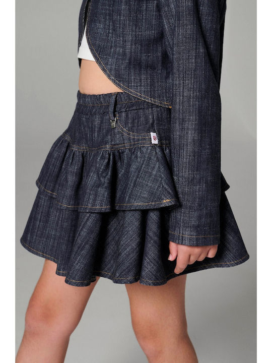 Kids Denim Blue Skirt