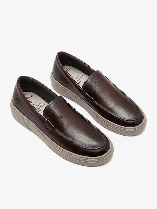 Кожени Мъжки Slip-On Кафяви