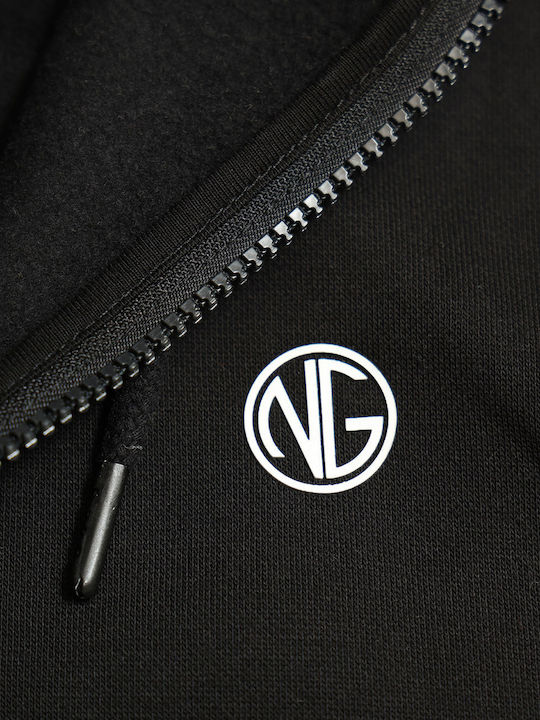 Яке с качулка Черно