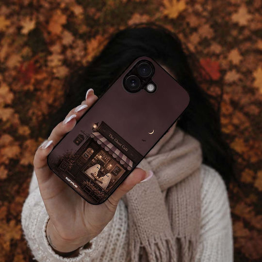 Sonique Cozy Season Series Case Oppo Reno14 F 5G Oppo Reno14 Fs 5G Ghost Cafe