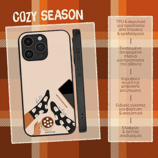Калъф Sonique Cozy Season Series Motorla Moto E13 4g Spooky Socks