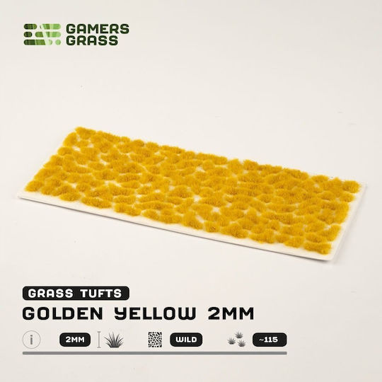 Gamers Grass Wild Tufts 2mm Grass Clumps Golden Yellow