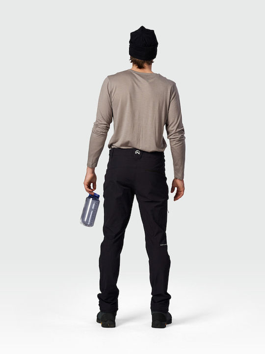 Northfinder Stretch Männliches Lang Bergsteigerhose Schwarz