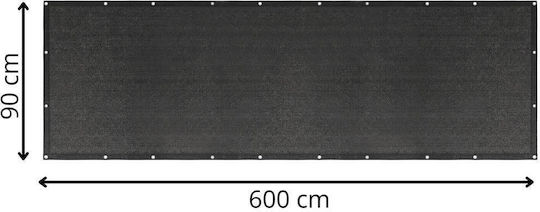 Δίχτυ Σκίασης Γκρι 0.9x6m 180gr/m²