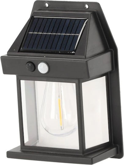 Lampă Solară 1W 500lm cu Senzor de Mișcare și Fotocelul 12x17x6εκ.