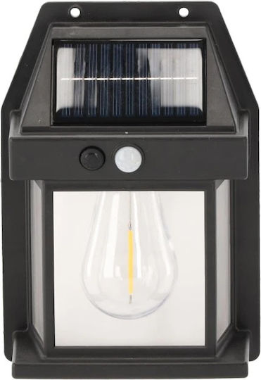 Lampă Solară 1W 500lm cu Senzor de Mișcare și Fotocelul 12x17x6εκ.