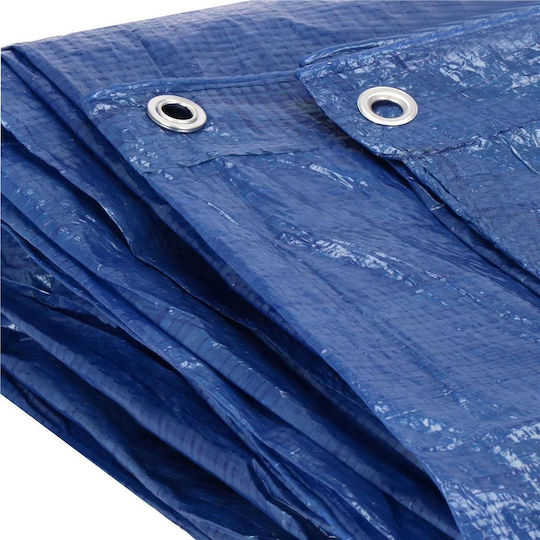 Round Waterproof Tarpaulin 60gr/m² With Diameter 2m Light Type Blue