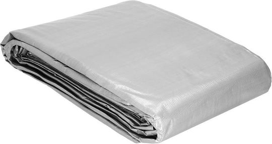 Round Waterproof Tarpaulin 210gr/m² with Diameter 2m Heavy Duty Grey