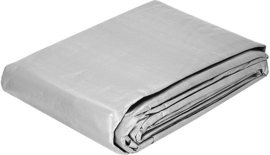 Round Waterproof Tarpaulin 210gr/m² with Diameter 2m Heavy Duty Grey