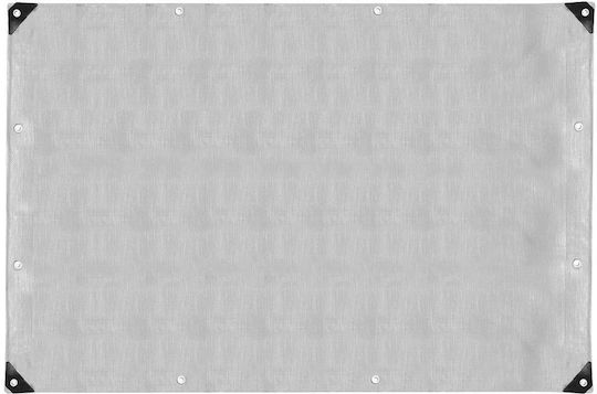 Round Waterproof Tarpaulin 210gr/m² with Diameter 2m Heavy Duty Grey