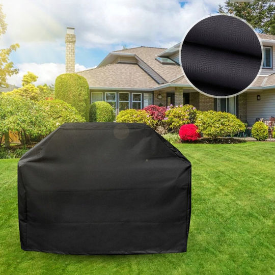 Husă Pentru Grătar Neagră din Oxford cu Protecție UV 117x61x145cm