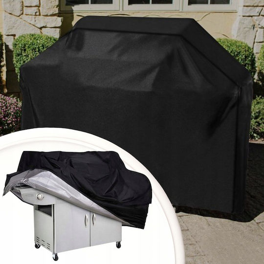 Husă Pentru Grătar Neagră din Oxford cu Protecție UV 117x61x145cm