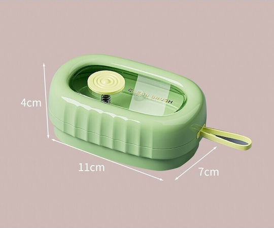 Perie de spălat haine Flippy cu dozator de detergent 4 perii de curățare din ABS + PS verde