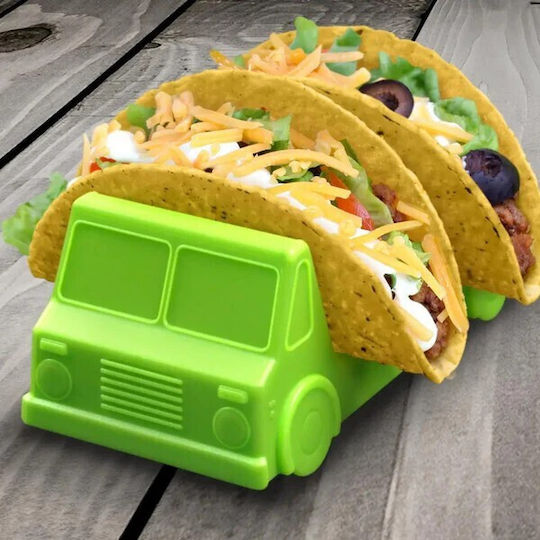 Taco Halter Flippy Bus Modell 14 X 7.5 X 6.5 Cm Aus Pp Grüne