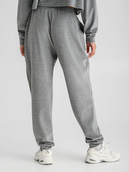 Sweatpants Jogger Velvet Grey Melange