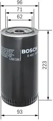 Bosch Oil Filter 0 451 104 015