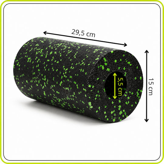 Cilindru de masaj negru 15cm