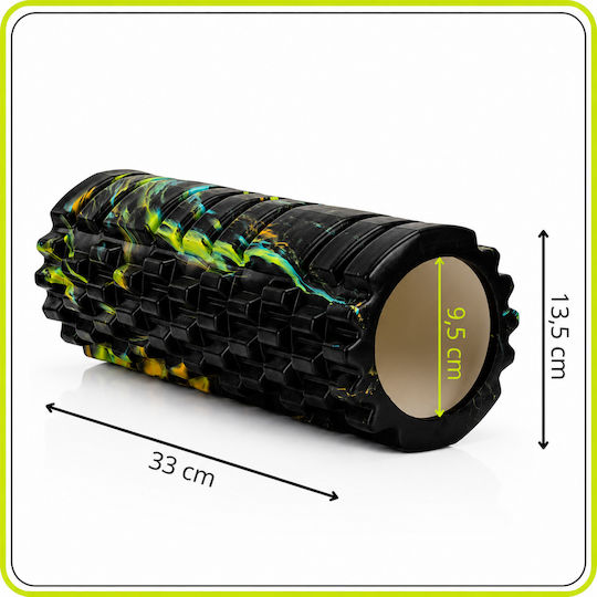 Cilindru de masaj negru 33cm