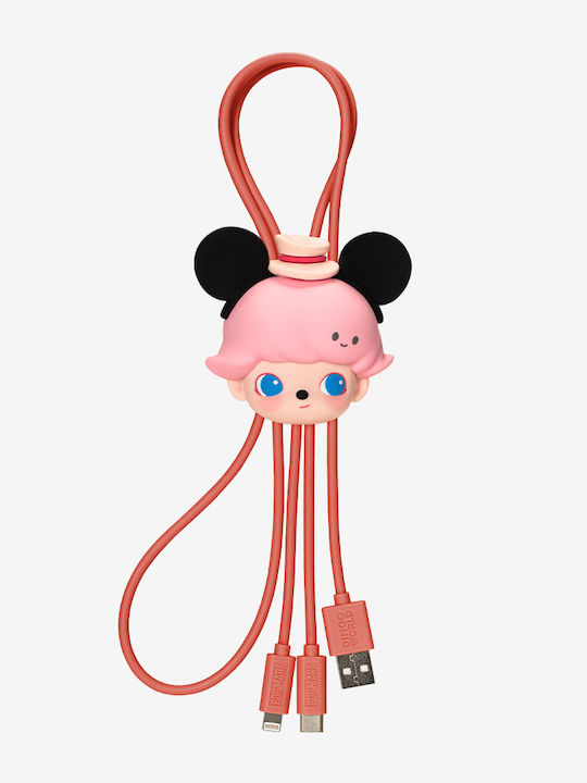 Pop Mart Dimoo World X Disney Series 2 In 1 Cable Blind Box 1pc Random Selection