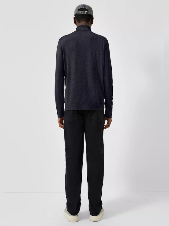Herrenblusen Navy Blau Pullover