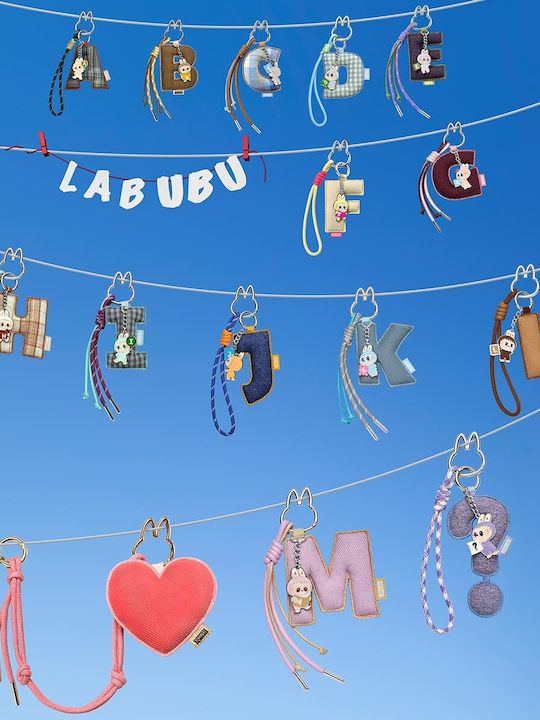 Keychain Pop Mart Monsters Pin Love Series Letter Blind Box N-z 1pc 1 Piece Random Selection