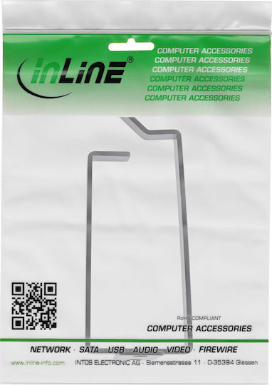 InLine Метален държач за организиране на кабели 40x80mm Черен
