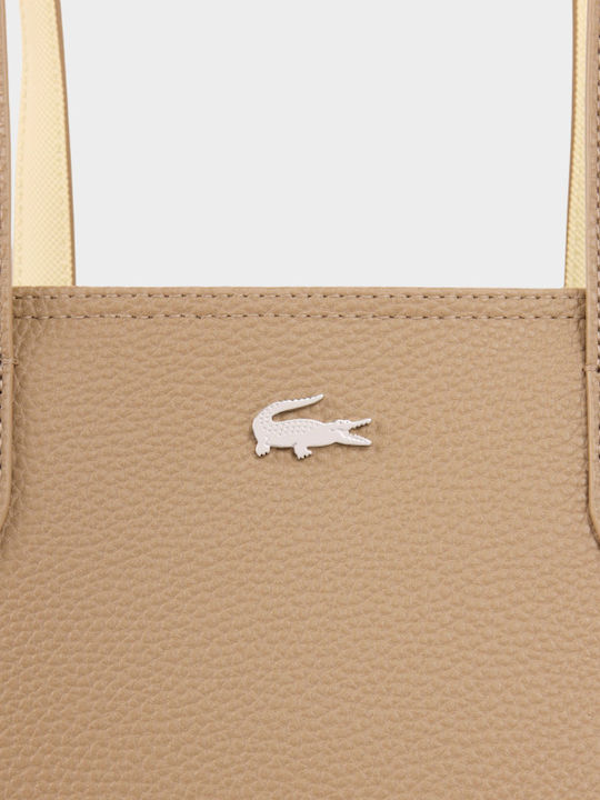 Damentasche Tote Beigefarbe