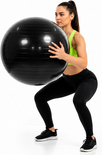 Μπάλα Pilates 1.1kg σε Μαύρο Χρώμα