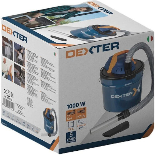 Dexter Aspirator pentru cenușă 1000W cu recipient 17lt