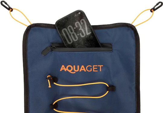 Geantă Impermeabilă Accesorii SUP Buzunar Telefon Sistem De Prindere Cu Corzi Elastice 28x30 Cm Albastru Marin