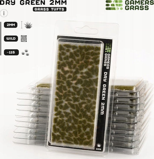 Gamers Grass Τούφες Γρασιδιού Άγριες Ξηρό Πράσινο 2mm