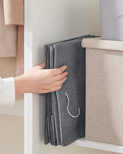 Songmics Organizator Textil Suspendat Pentru Haine, Gri, 30x30x90cm 2 Buc