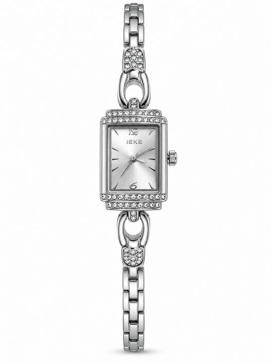 Ieke Damenuhr Batterie mit Silber Metallisch Armband