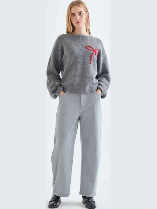 Women's Long Sleeve Sweater Grey