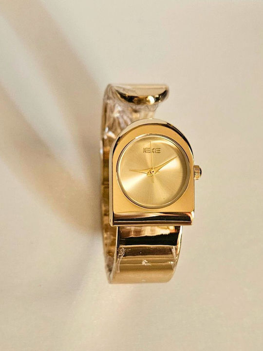 Women's Watch Battery with Stainless Steel Bracelet Gold/Beige Women's Watch Battery with Stainless Steel Bracelet Gold/Beige