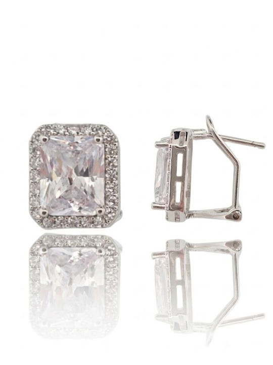 Silver Earrings 925° Platinum Plated Code Fcm002902