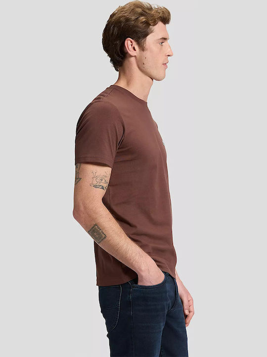 Patch Logo T-shirt Brown