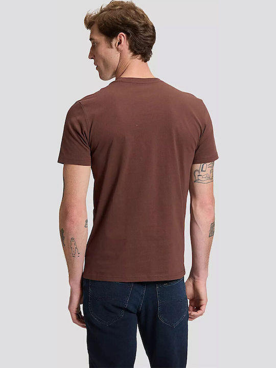 Patch Logo T-shirt Brown