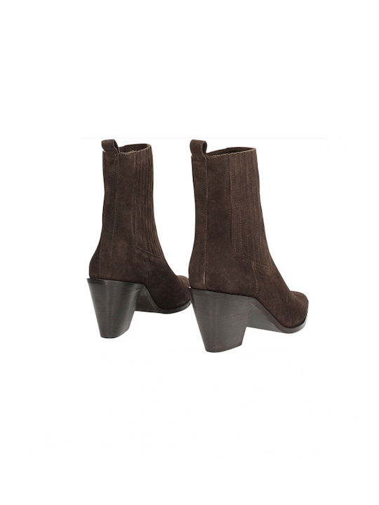 Damen Stiefeletten Braun