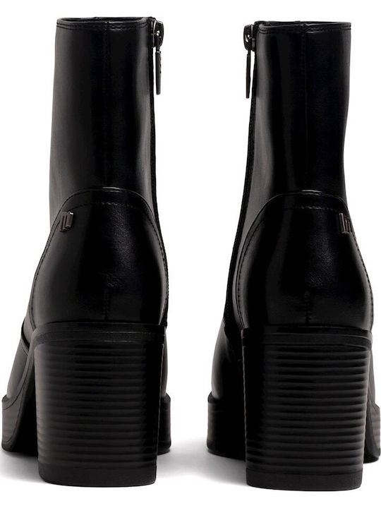 Women's Ankle Boots with Medium Heel Black