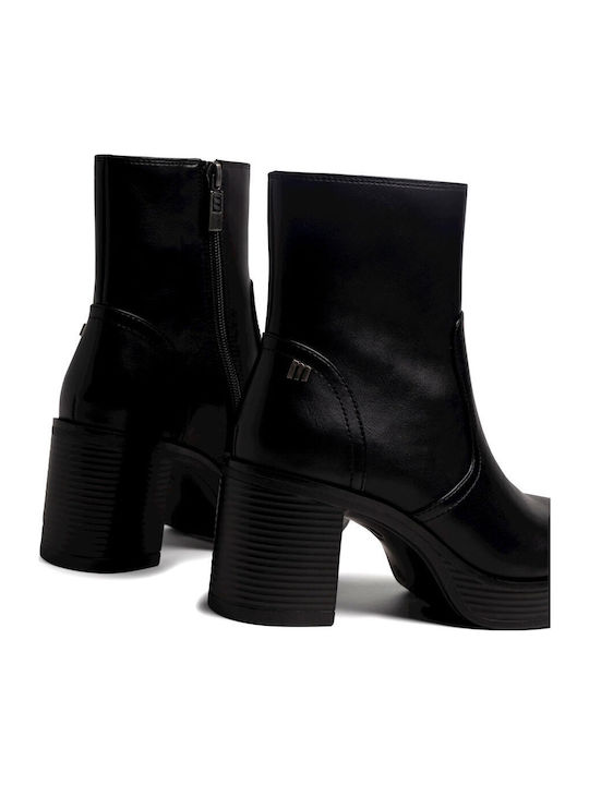 Women's Ankle Boots with Medium Heel Black
